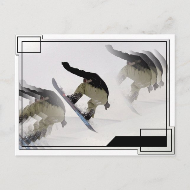 Snowboard Rails Postcard (Front)