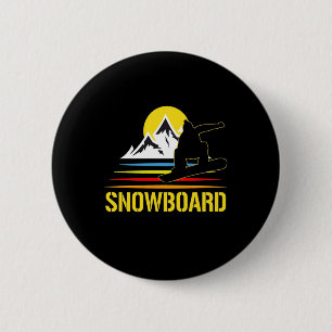 Snowboard Retro Vintage 6 Cm Round Badge