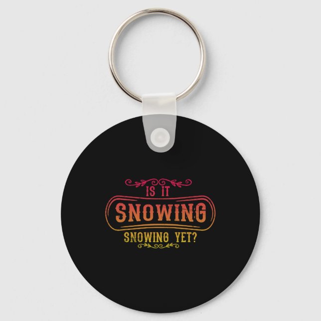 Snowboard Retro Vintage Snowboarding 1  Key Ring (Front)