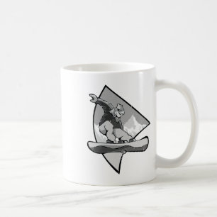 Snowboard Retro Vintage Snowboarding Freestyle And Coffee Mug