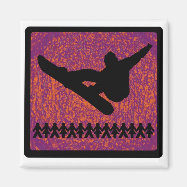 Snowboard Right ALINE Magnet (Front)