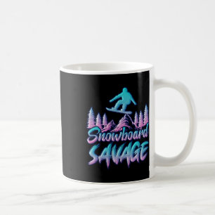Snowboard Savage Funny Snowboarder Kids Snowboardi Coffee Mug