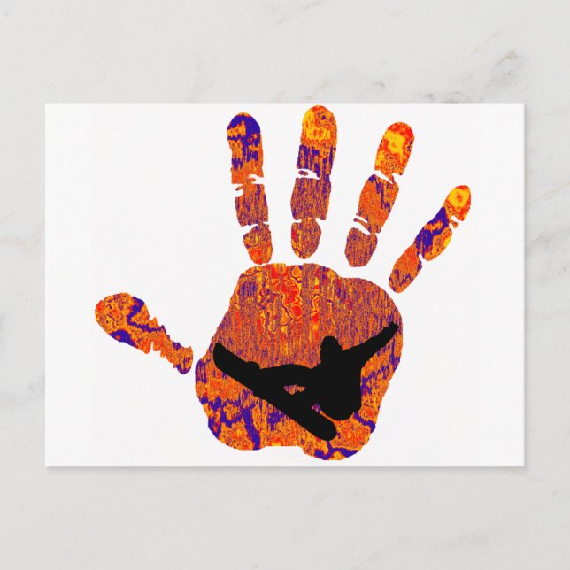 SNOWBOARD SET MINDS POSTCARD (Front)