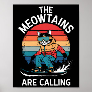 Snowboard Shirt For Men Women Kids Ski Lover Mount Poster