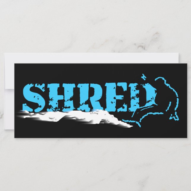 snowboard : shred invitation (Front)