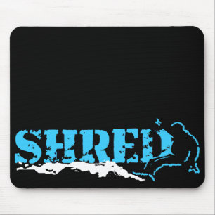 snowboard. shred. mouse mat