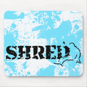 snowboard. shred. mouse mat