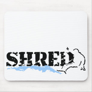 snowboard. shred. mouse mat