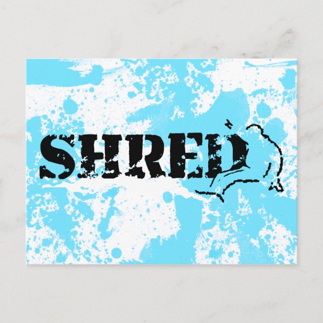 snowboard : shred postcard (Front)