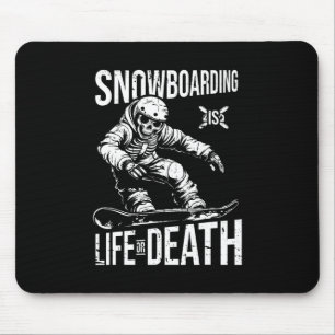 Snowboard Skeleton Snowboarding - Winter Sports Sn Mouse Mat