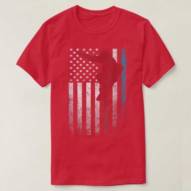 Snowboard Ski 4th of July Shirt American Flag Amer (Design Front)