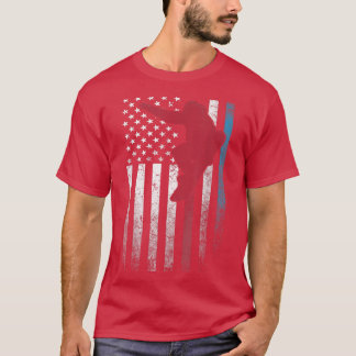 Snowboard Ski 4th of July Shirt American Flag Amer