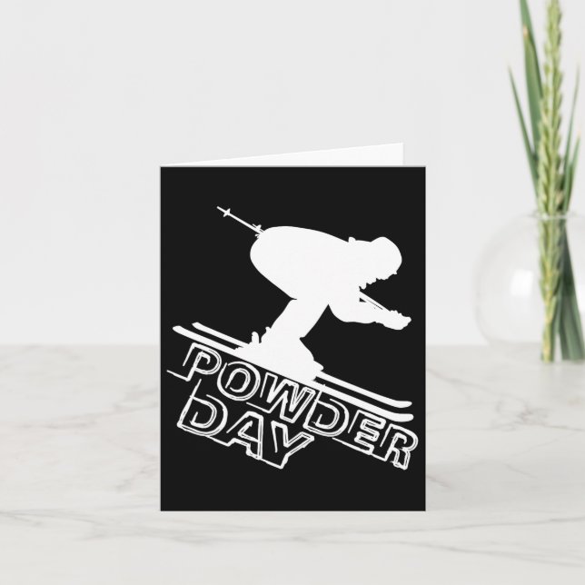 Snowboard Ski Winter Sports Powder Day Downhill Sk Card (Front)
