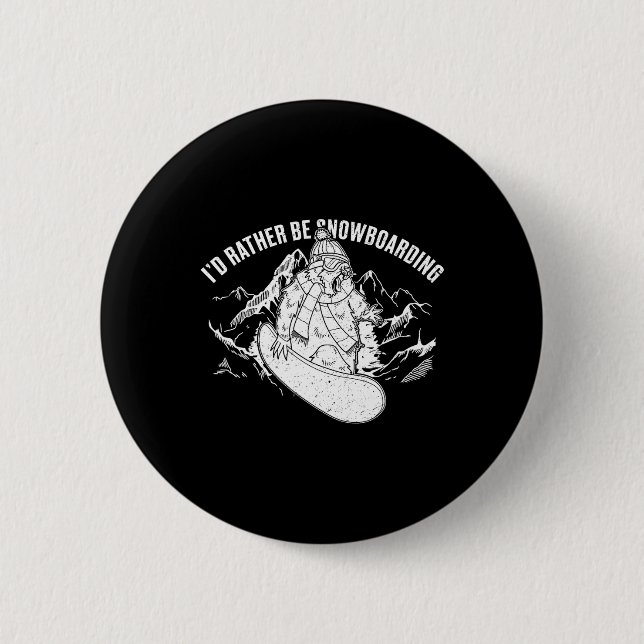 Snowboard Skiing Snowboarder Competitive Activity  6 Cm Round Badge (Front)