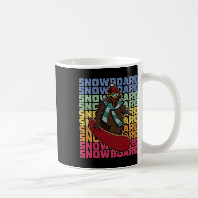 Snowboard Skiing Snowboarder Competitive Activity  Coffee Mug (Right)