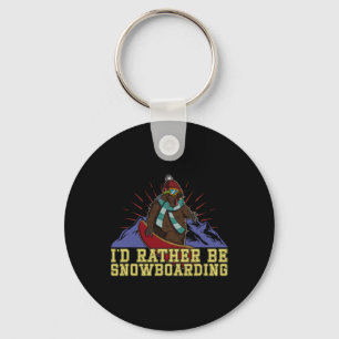 Snowboard Skiing Snowboarder Competitive Activity Key Ring