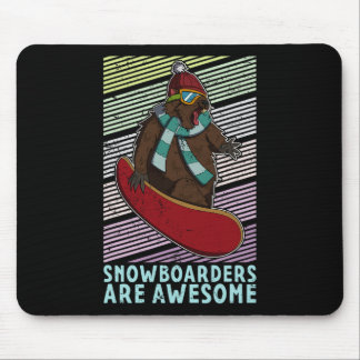 Snowboard Skiing Snowboarder Competitive Activity  Mouse Mat