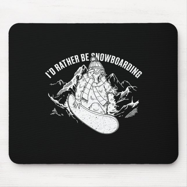 Snowboard Skiing Snowboarder Competitive Activity  Mouse Mat (Front)