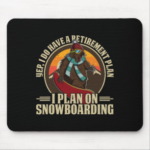 Snowboard Skiing Snowboarder Competitive Activity Mouse Mat