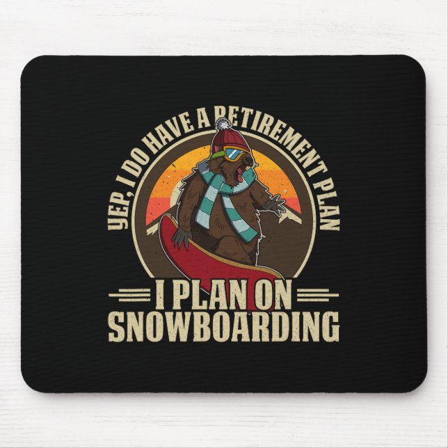 Snowboard Skiing Snowboarder Competitive Activity  Mouse Mat (Front)
