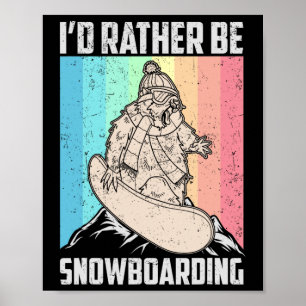 Snowboard Skiing Snowboarder Competitive Activity  Poster