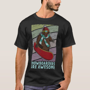 Snowboard Skiing Snowboarder Competitive Activity T-Shirt