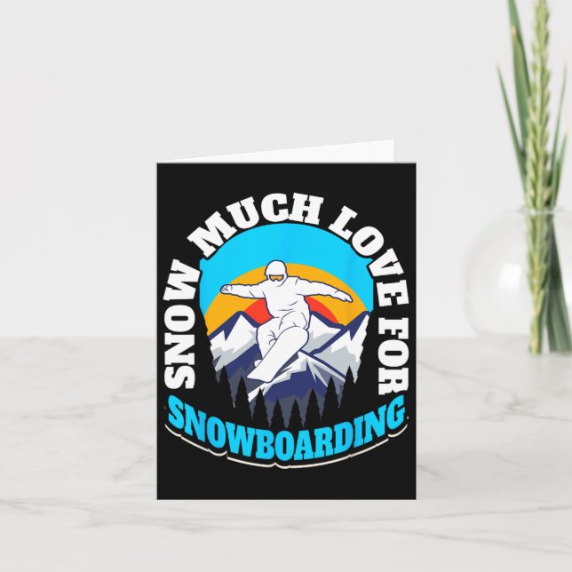 Snowboard Skiing Snowboarding  Card (Front)