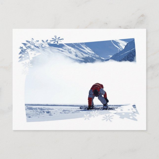 Snowboard Slide  Postcard (Front)