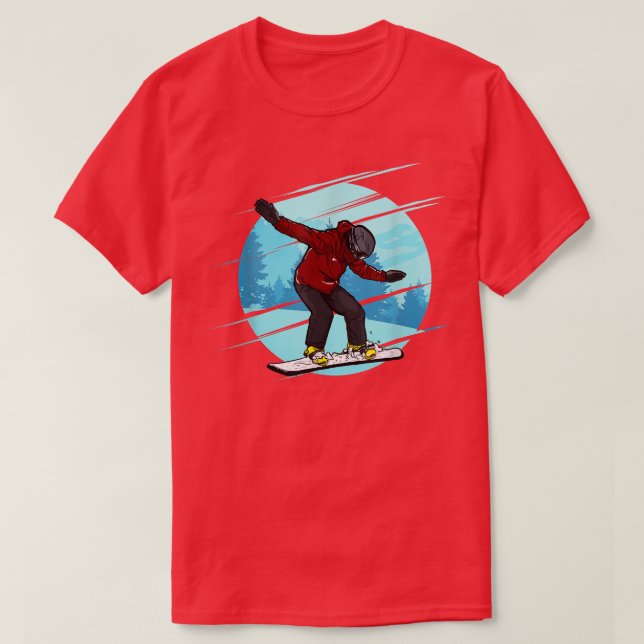 Snowboard Snow  T-Shirt (Design Front)