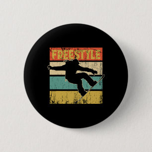 Snowboard Snowboarder Mountains Winter Alps Party 6 Cm Round Badge