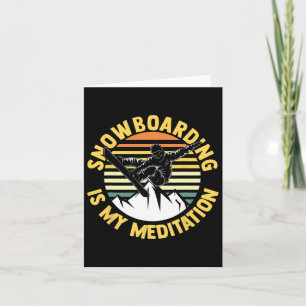 Snowboard Snowboarder Snowboarding 2 Card