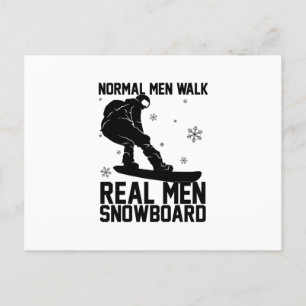 Snowboard Snowboarder Snowboarding Ski Gift Idea Postcard