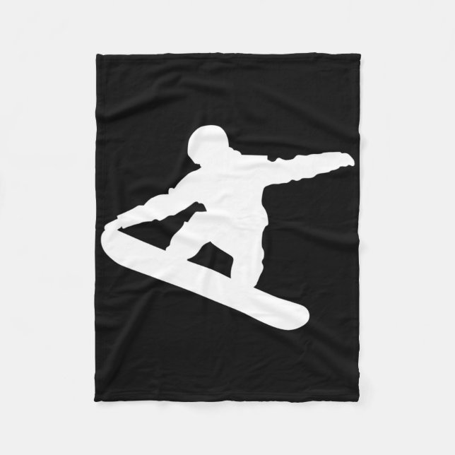 Snowboard Snowboarder Snowboarding Snow Fun Sport  Fleece Blanket (Front)