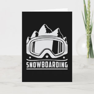 Snowboard Snowboarder Snowboarding Snow Funny Gift Card