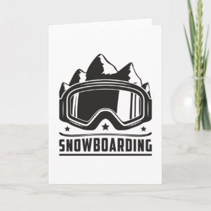 Snowboard Snowboarder Snowboarding Snow Gift Idea Card