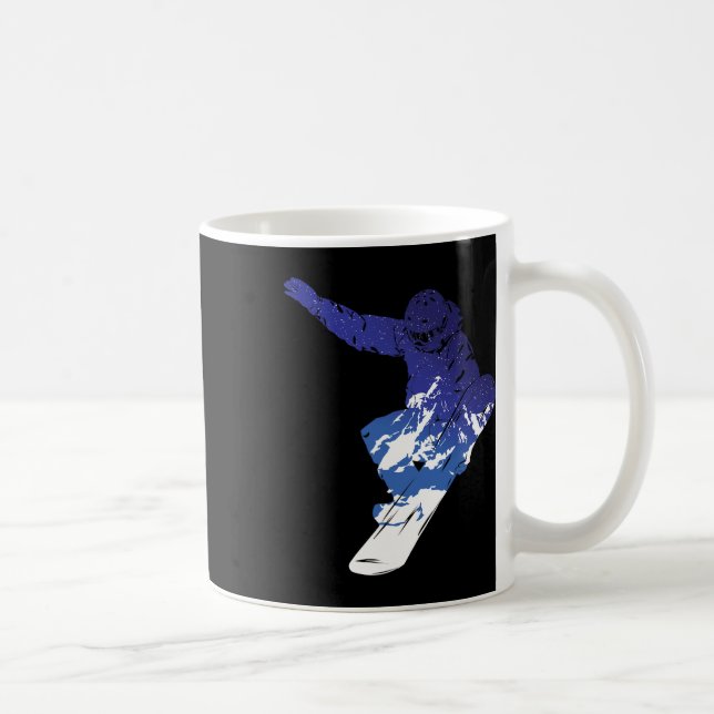 Snowboard Snowboarder Snowboarding Winter Sports S Coffee Mug (Right)