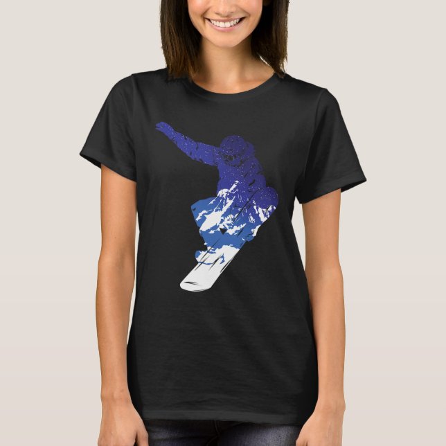 Snowboard Snowboarder Snowboarding Winter Sports S T-Shirt (Front)
