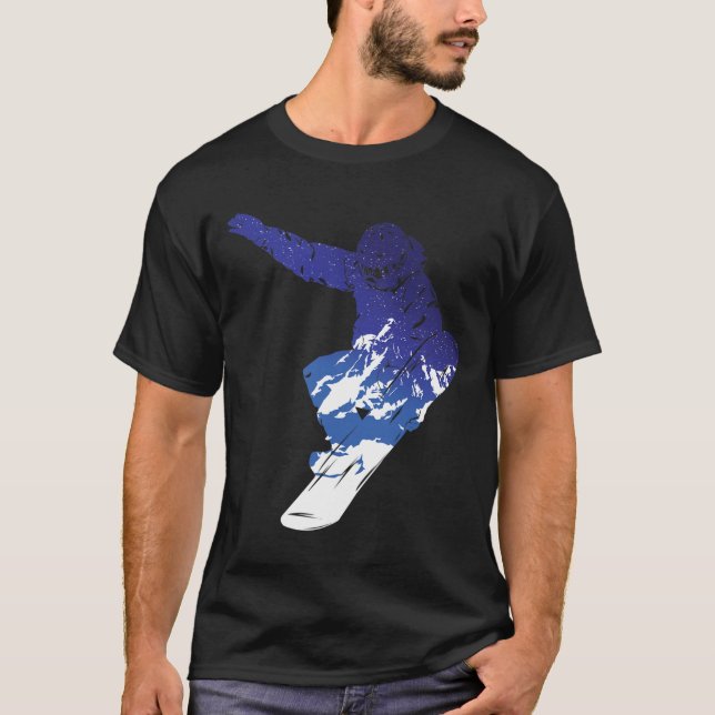 Snowboard Snowboarder Snowboarding Winter Sports S T-Shirt (Front)
