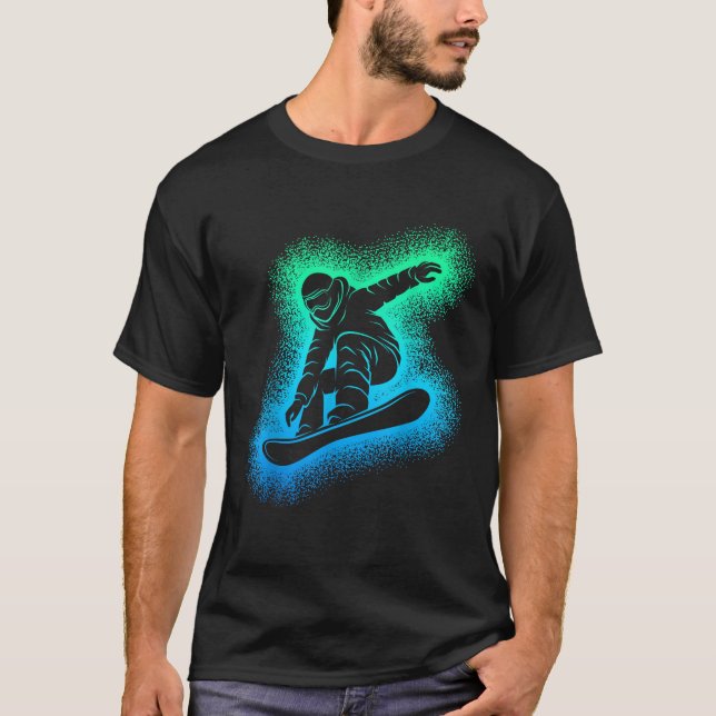 Snowboard Snowboarding Kids Boys Men  T-Shirt (Front)