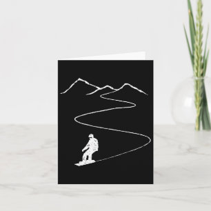 Snowboard Snowboarding Mountain Wintersports Card