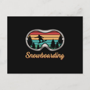 Snowboard Snowboarding Snow Snowboarder Ski Funny Postcard