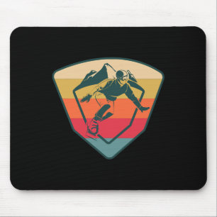 Snowboard Snowboarding Snow Winter Mountain Skiing Mouse Mat