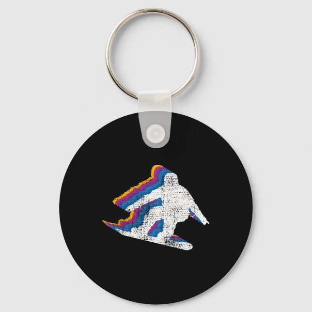 Snowboard Snowboarding Snowboarder  Key Ring (Front)
