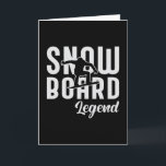 Snowboard Snowboarding Snowboarder Snow Funny Gift Card<br><div class="desc">The cool and awesome snowboarder quote shirt. Make a funny gift idea or a perfect gift on birthday and christmas for men,  women as an amazing snowboarding tee,  snow tshirt,  snowboard or winter outfit.</div>
