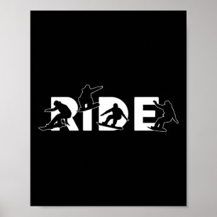 Snowboard Stuff Snowboarding Gifts Men Women Kids  Poster