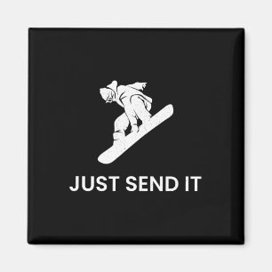 Snowboard T Shirt Snowboarding For Men Women Kids Magnet