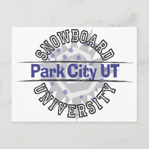 Snowboard University - Park City UT Postcard
