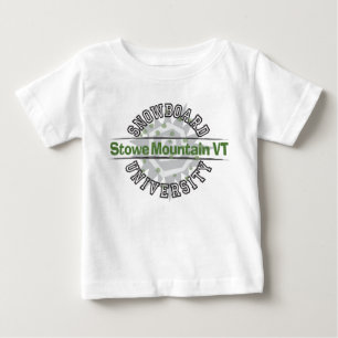 Snowboard University - Stowe Mountain VT Baby T-Shirt