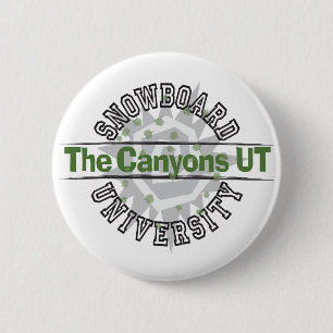 Snowboard University - The Canyons UT 6 Cm Round Badge