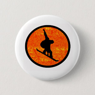 Snowboard Upper Idaho 6 Cm Round Badge